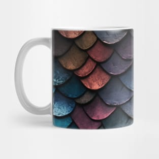 Colorful Dragon Scale Pattern Design Mug